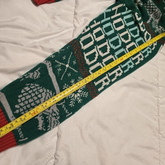 Ugly Christmas Sweater Mens XXL Green Game of Thrones HBO Ho Ho Hodor Pullover - Picture 9 of 10